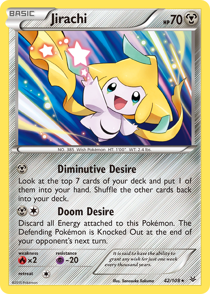 Jirachi (42/108) [XY: Roaring Skies] | Dumpster Cat Games