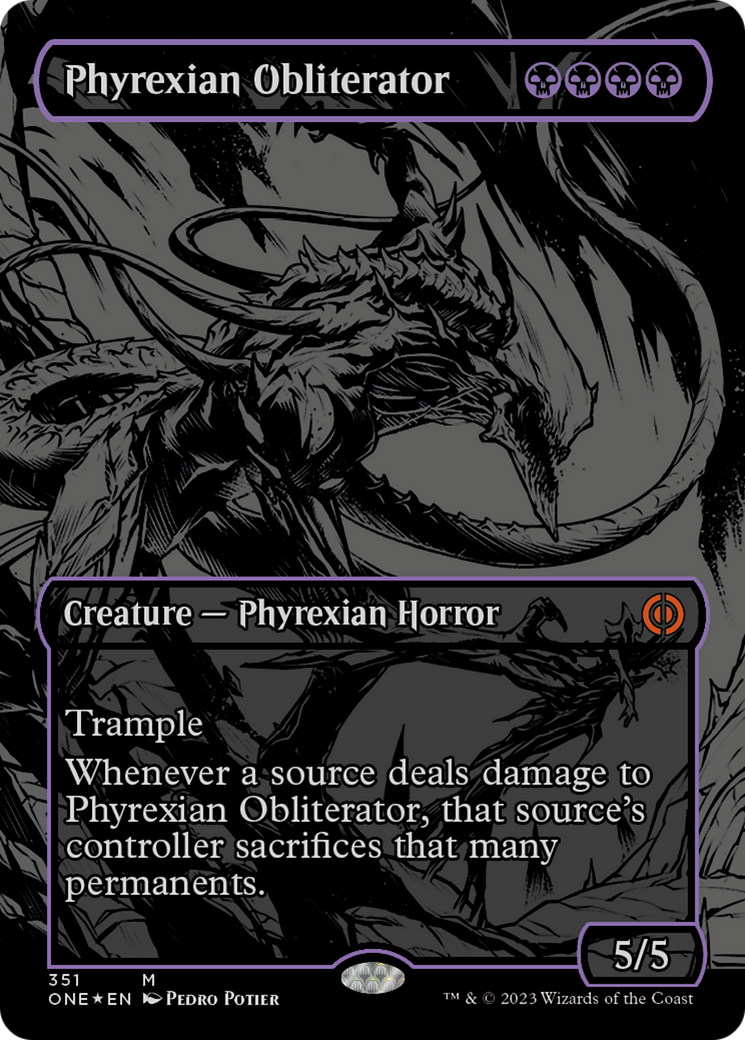 Phyrexian Obliterator (Oil Slick Raised Foil) [Phyrexia: All Will Be One] | Dumpster Cat Games