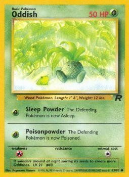 Oddish (63/82) [Team Rocket Unlimited] | Dumpster Cat Games