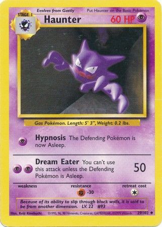 Haunter (29/102) [Base Set Unlimited] | Dumpster Cat Games