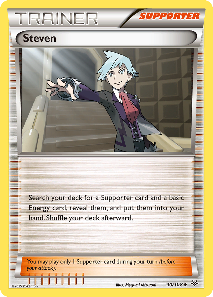 Steven (90/108) [XY: Roaring Skies] | Dumpster Cat Games