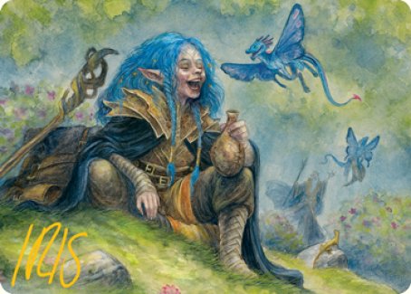 Feywild Trickster Art Card (Gold-Stamped Signature) [Dungeons & Dragons: Adventures in the Forgotten Realms Art Series] | Dumpster Cat Games