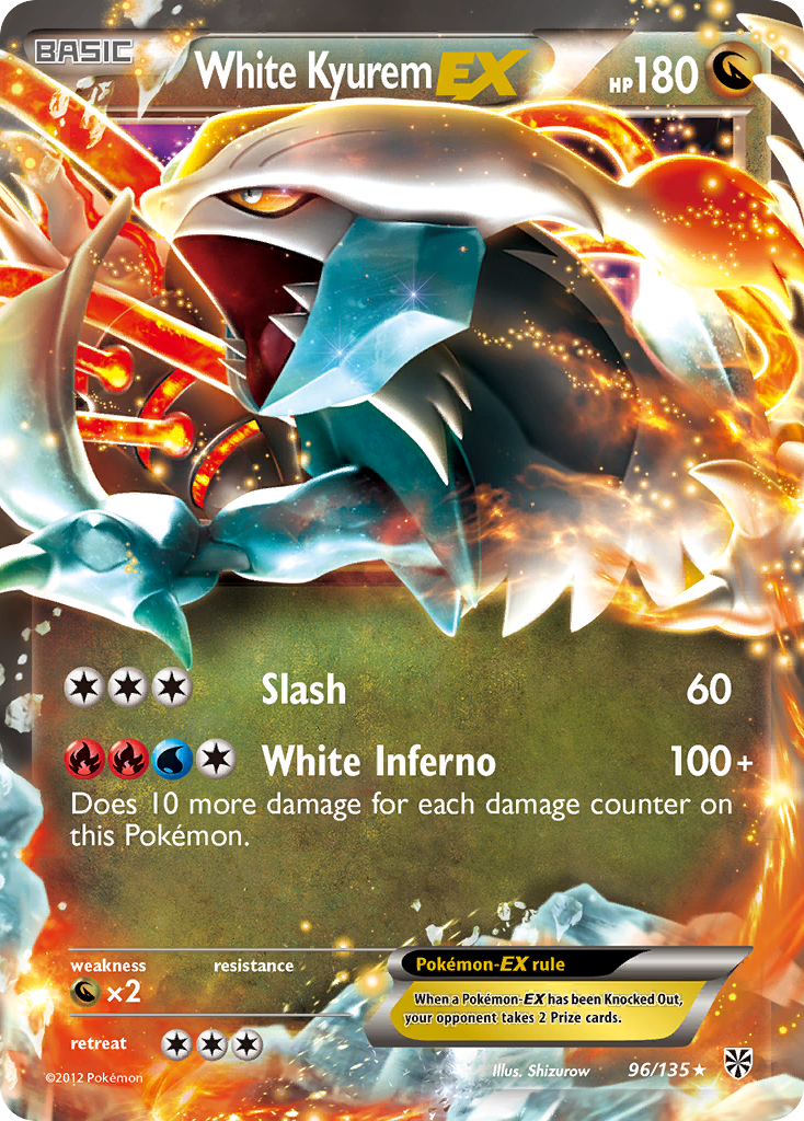 White Kyurem EX (96/135) [Black & White: Plasma Storm] | Dumpster Cat Games