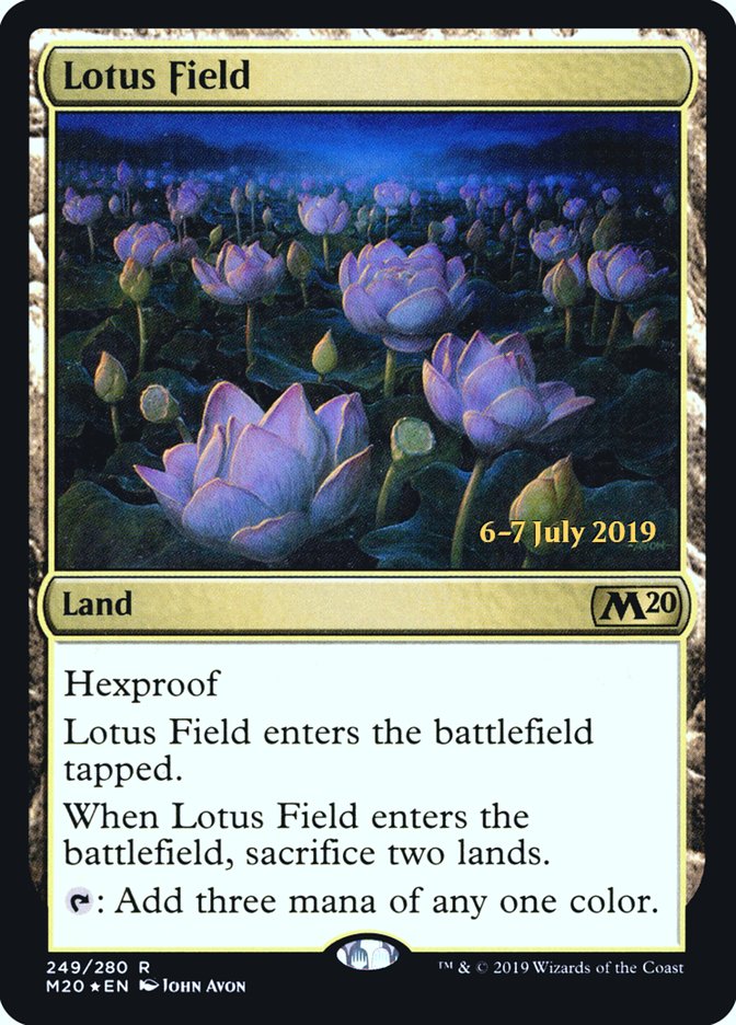 Lotus Field  [Core Set 2020 Prerelease Promos] | Dumpster Cat Games