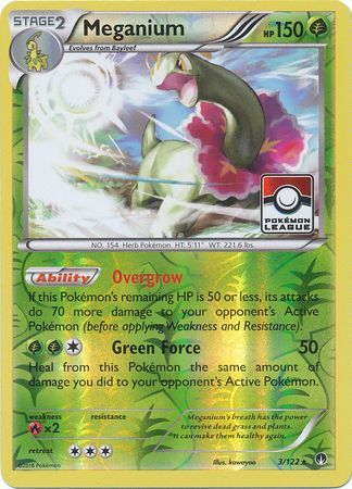 Meganium (3/122) (League Promo) [XY: BREAKpoint] | Dumpster Cat Games