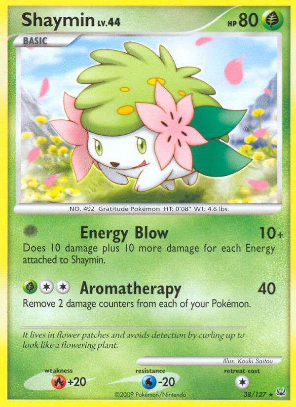 Shaymin (38/127) (Theme Deck Exclusive) [Platinum: Base Set] | Dumpster Cat Games