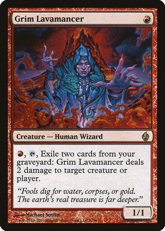 Grim Lavamancer [Premium Deck Series: Fire and Lightning] | Dumpster Cat Games