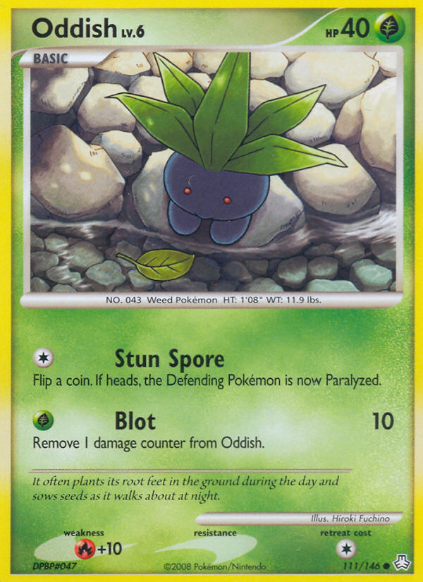 Oddish (111/146) [Diamond & Pearl: Legends Awakened] | Dumpster Cat Games