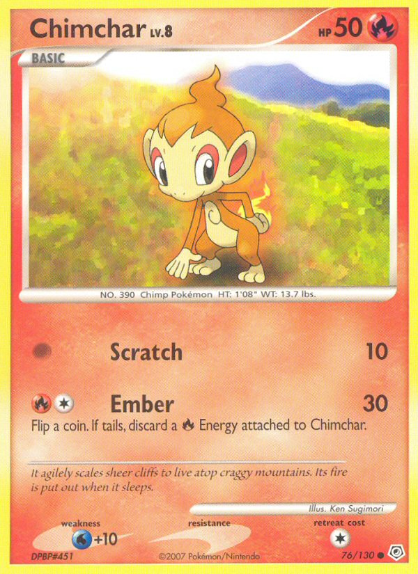 Chimchar (76/130) [Diamond & Pearl: Base Set] | Dumpster Cat Games