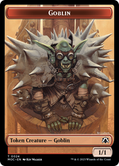 Goblin // Sliver Double-Sided Token [March of the Machine Commander Tokens] | Dumpster Cat Games