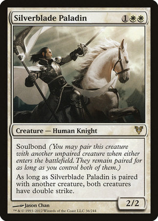 Silverblade Paladin [Avacyn Restored] | Dumpster Cat Games