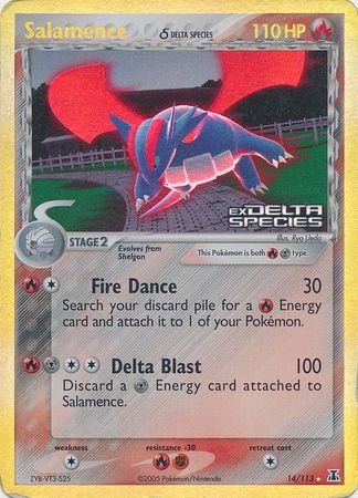 Salamence (14/113) (Delta Species) (Stamped) [EX: Delta Species] | Dumpster Cat Games