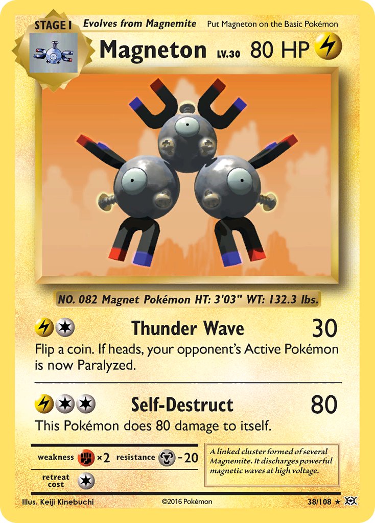 Magneton (38/108) (Theme Deck Exclusive) [XY: Evolutions] | Dumpster Cat Games