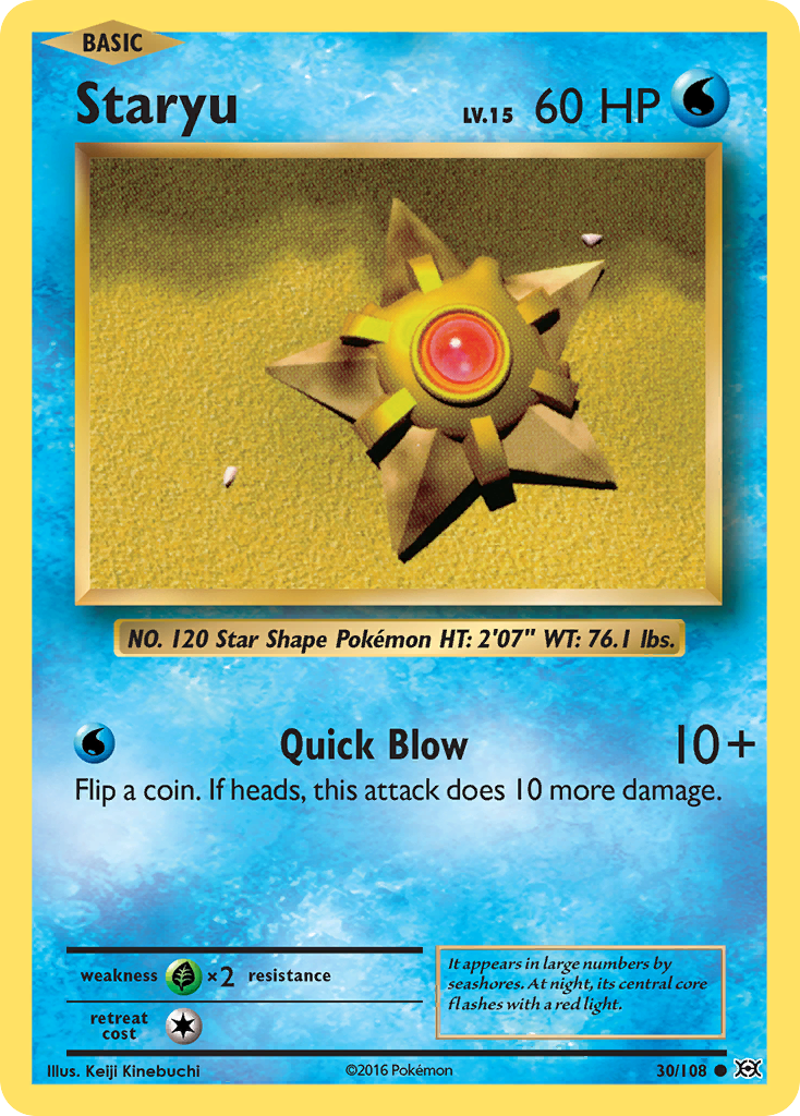 Staryu (30/108) [XY: Evolutions] | Dumpster Cat Games