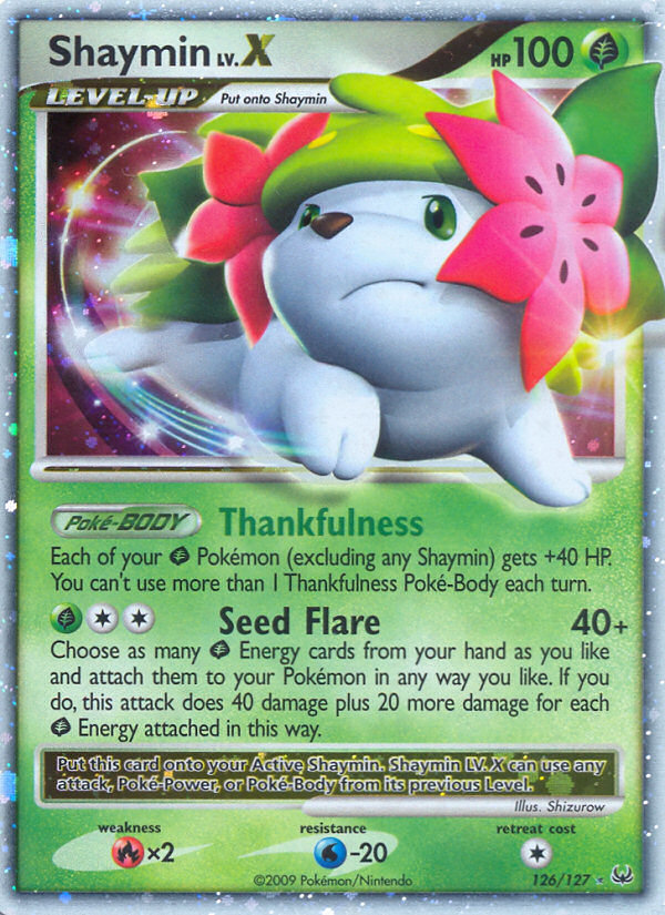 Shaymin LV.X (126/127) [Platinum: Base Set] | Dumpster Cat Games