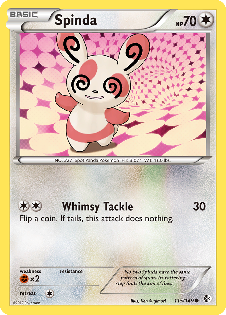 Spinda (115/149) [Black & White: Boundaries Crossed] | Dumpster Cat Games