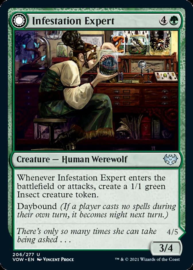 Infestation Expert // Infested Werewolf [Innistrad: Crimson Vow] | Dumpster Cat Games