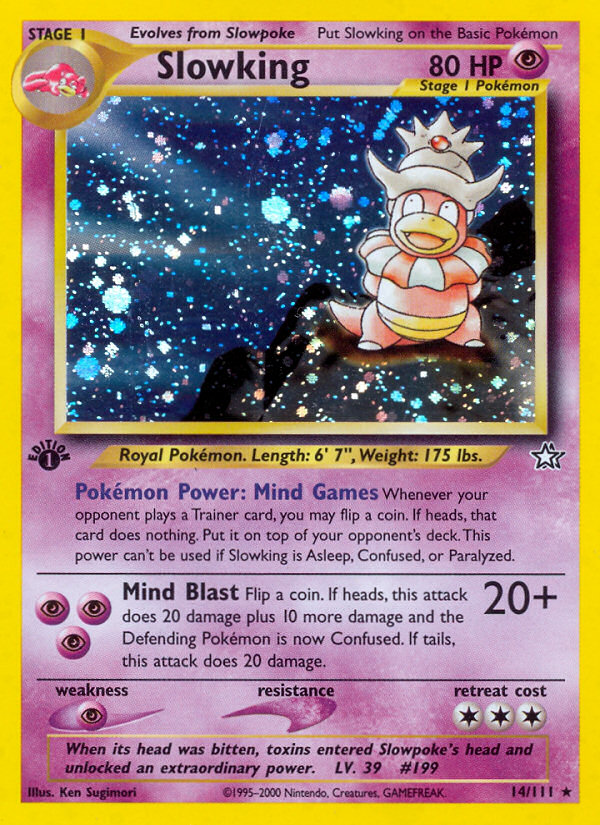 Slowking (14/111) [Neo Genesis 1st Edition] | Dumpster Cat Games