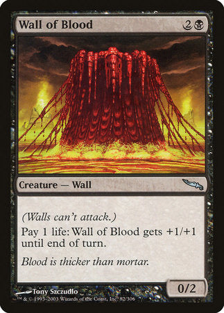 Wall of Blood [Mirrodin] | Dumpster Cat Games