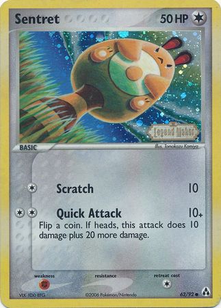 Sentret (62/92) (Stamped) [EX: Legend Maker] | Dumpster Cat Games