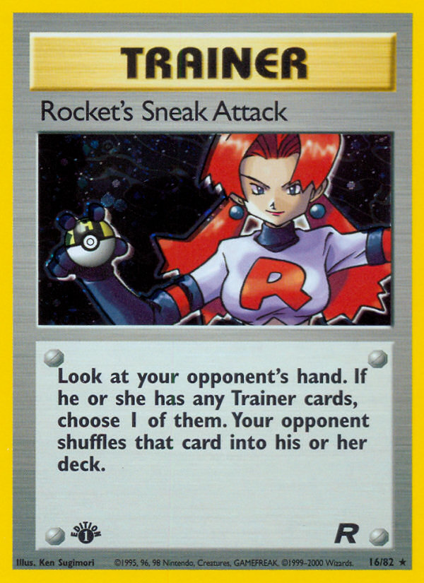 Rocket's Sneak Attack (16/82) [Team Rocket 1st Edition] | Dumpster Cat Games