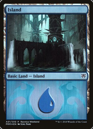 Island - Dimir (A01) [GRN Ravnica Weekend] | Dumpster Cat Games