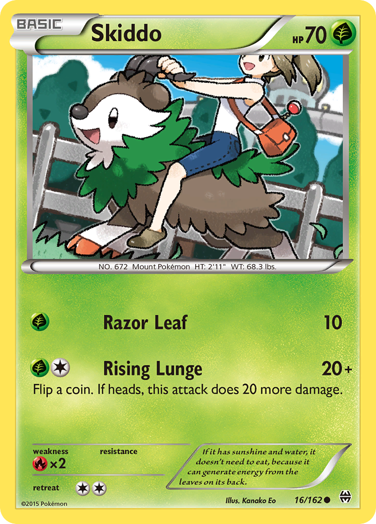 Skiddo (16/162) [XY: BREAKthrough] | Dumpster Cat Games