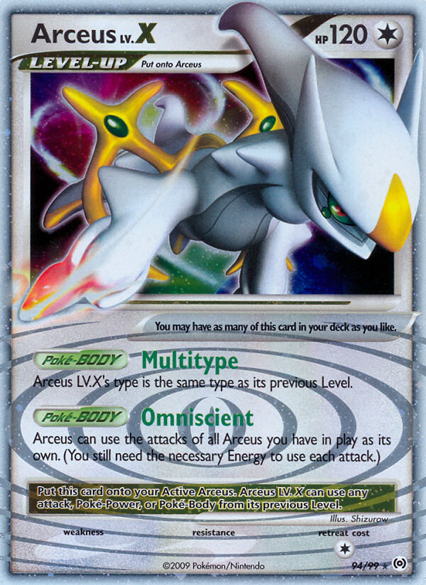 Arceus LV.X (94/99) [Platinum: Arceus] | Dumpster Cat Games