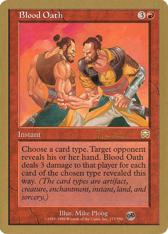 Blood Oath (Jan Tomcani) (SB) [World Championship Decks 2001] | Dumpster Cat Games