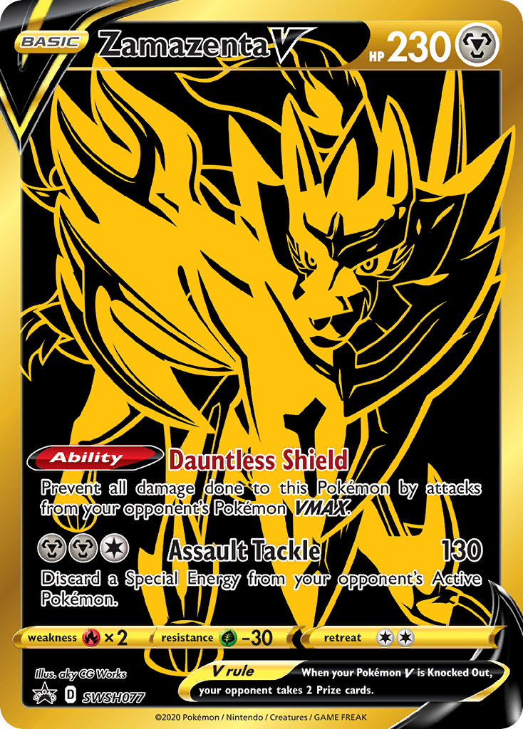 Zamazenta V (SWSH077) [Sword & Shield: Black Star Promos] | Dumpster Cat Games