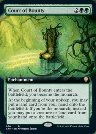 Court of Bounty (Extended Art) [Commander Legends] | Dumpster Cat Games