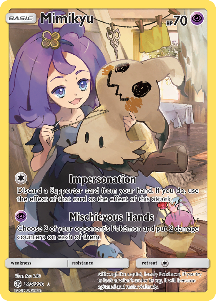 Mimikyu (245/236) [Sun & Moon: Cosmic Eclipse] | Dumpster Cat Games