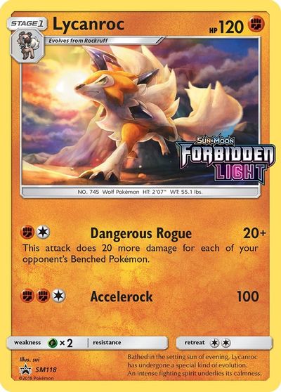 Lycanroc (SM118) (Prerelease Promo) [Sun & Moon: Black Star Promos] | Dumpster Cat Games