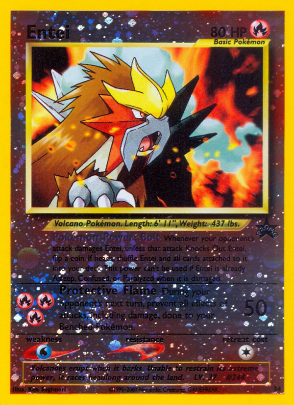 Entei (34) [Wizards of the Coast: Black Star Promos] | Dumpster Cat Games