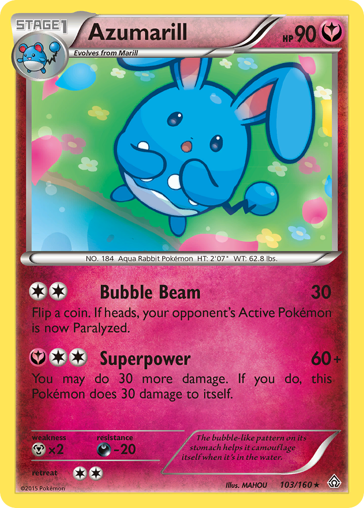 Azumarill (103/160) [XY: Primal Clash] | Dumpster Cat Games