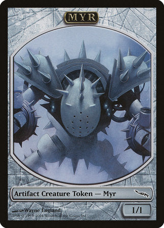 Myr Token (Mirrodin) [Magic Player Rewards 2004] | Dumpster Cat Games