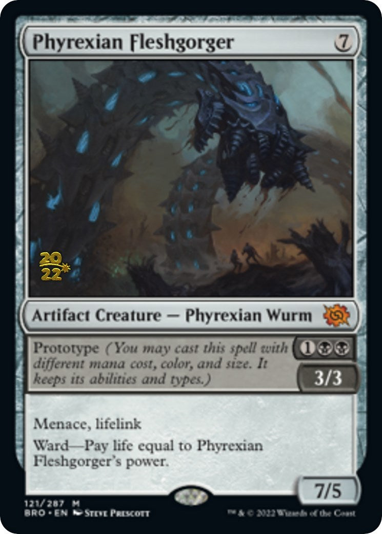 Phyrexian Fleshgorger [The Brothers' War: Prerelease Promos] | Dumpster Cat Games