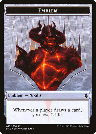 Emblem - Ob Nixilis Reignited [Battle for Zendikar Tokens] | Dumpster Cat Games