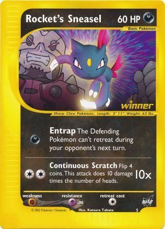 Rocket's Sneasel (5) (Jumbo Card) [Best of Promos] | Dumpster Cat Games