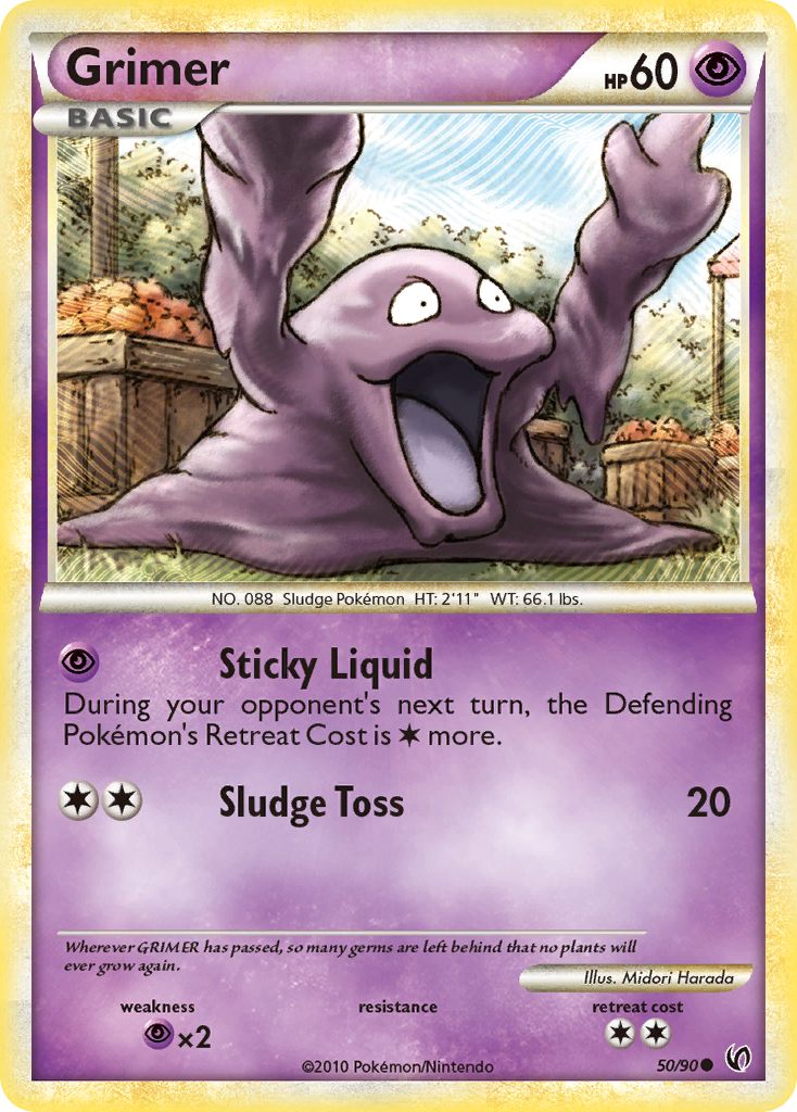 Grimer (50/90) [HeartGold & SoulSilver: Undaunted] | Dumpster Cat Games