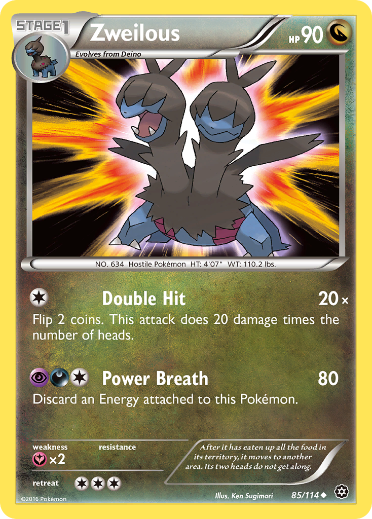 Zweilous (85/114) [XY: Steam Siege] | Dumpster Cat Games