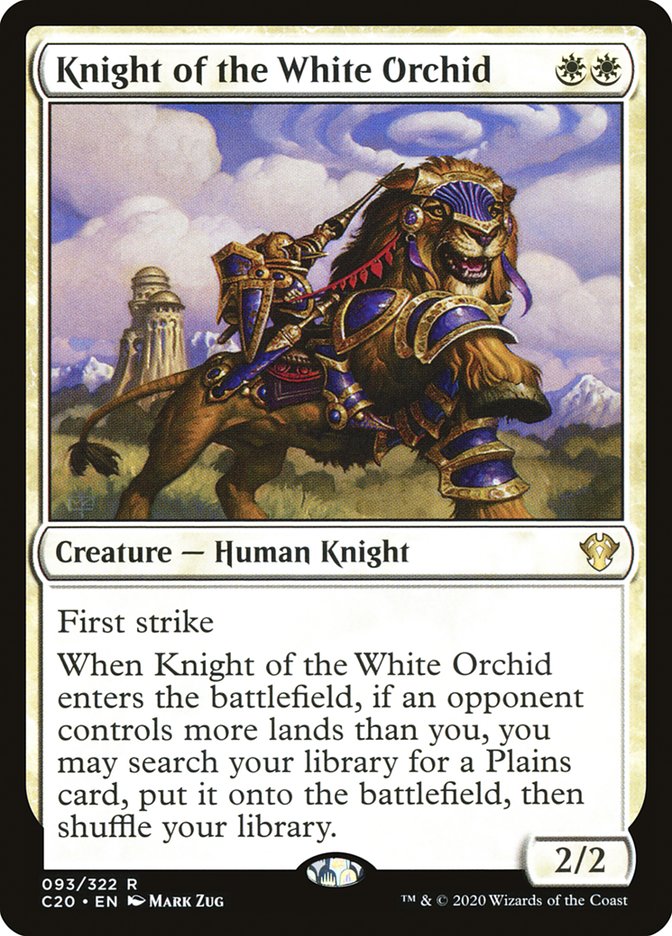 Knight of the White Orchid [Commander 2020] | Dumpster Cat Games