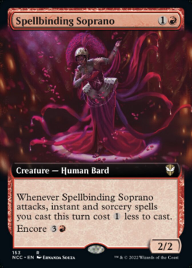 Spellbinding Soprano (Extended Art) [Streets of New Capenna Commander] | Dumpster Cat Games