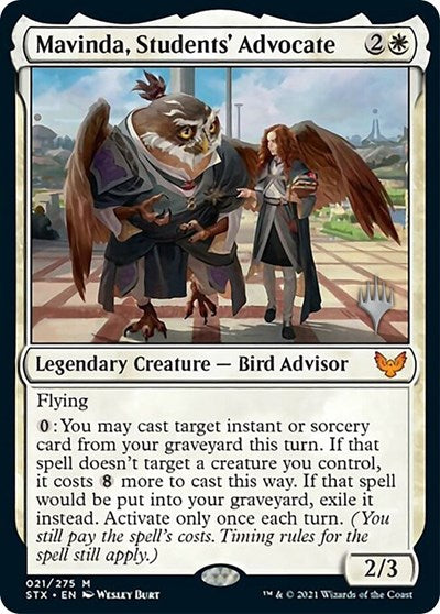 Mavinda, Students' Advocate (Promo Pack) [Strixhaven: School of Mages Promos] | Dumpster Cat Games