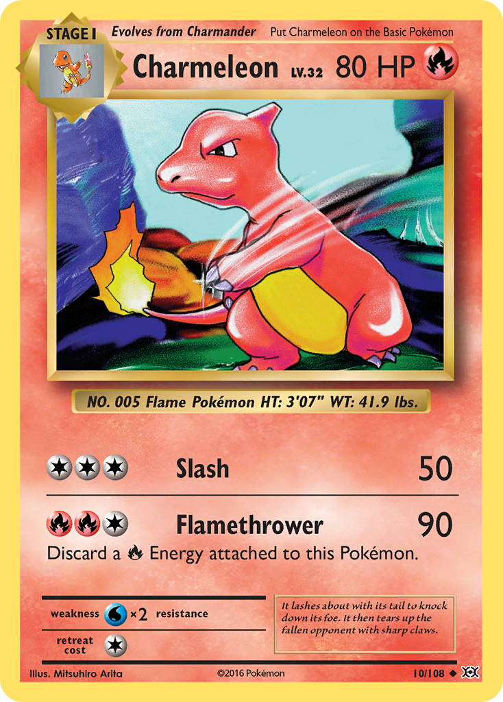 Charmeleon (10/108) [XY: Evolutions] | Dumpster Cat Games