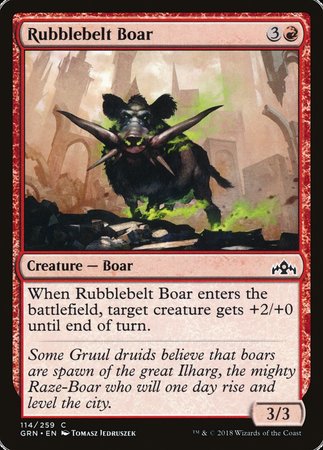 Rubblebelt Boar [Guilds of Ravnica] | Dumpster Cat Games