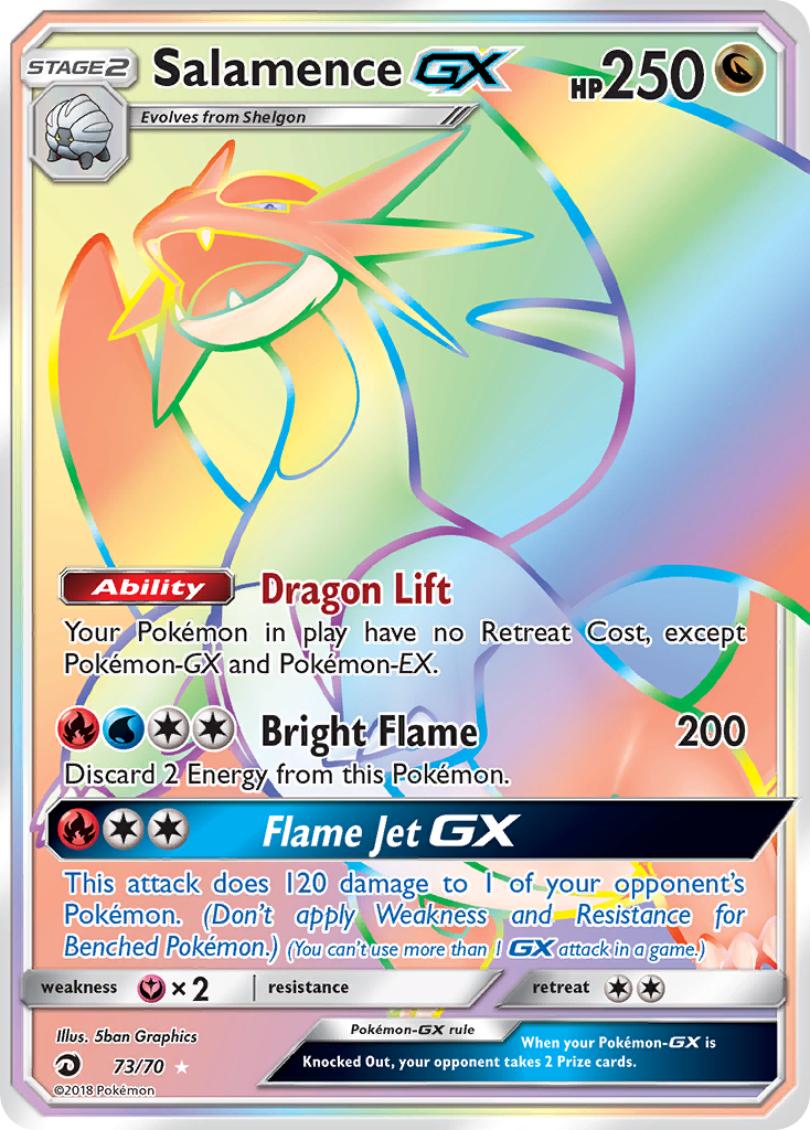 Salamence GX (73/70) [Sun & Moon: Dragon Majesty] | Dumpster Cat Games