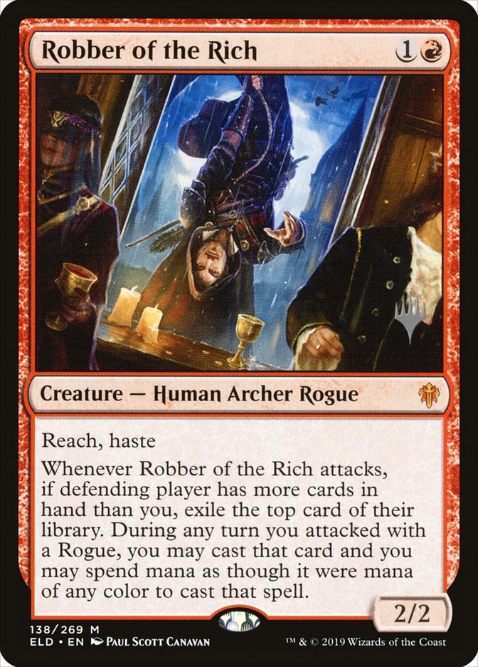 Robber of the Rich (Promo Pack) [Throne of Eldraine Promos] | Dumpster Cat Games