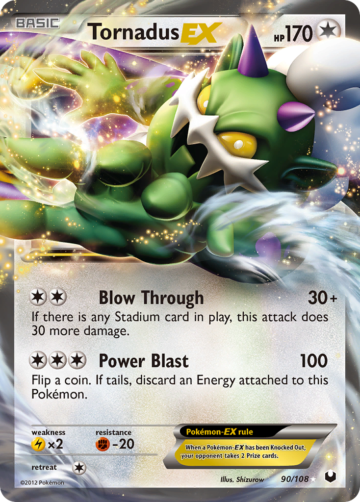 Tornadus EX (90/108) [Black & White: Dark Explorers] | Dumpster Cat Games