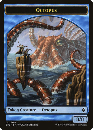 Octopus Token [Battle for Zendikar Tokens] | Dumpster Cat Games